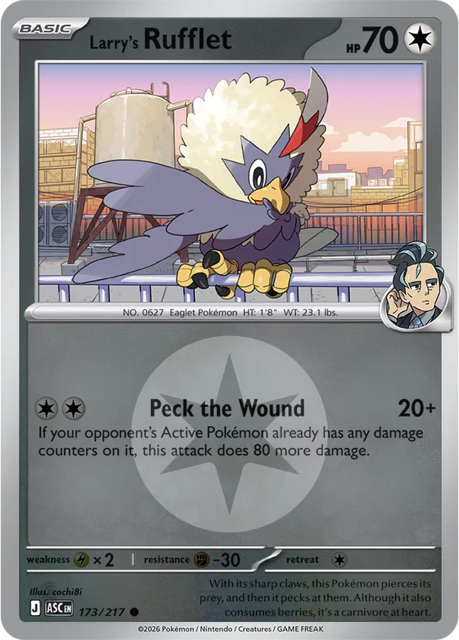 Larry's Rufflet (Energy Symbol Pattern) Ascended Heroes Common 173/217