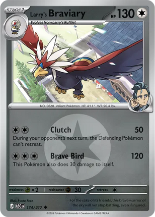 Larry's Braviary (Energy Symbol Pattern) Ascended Heroes Uncommon 174/217