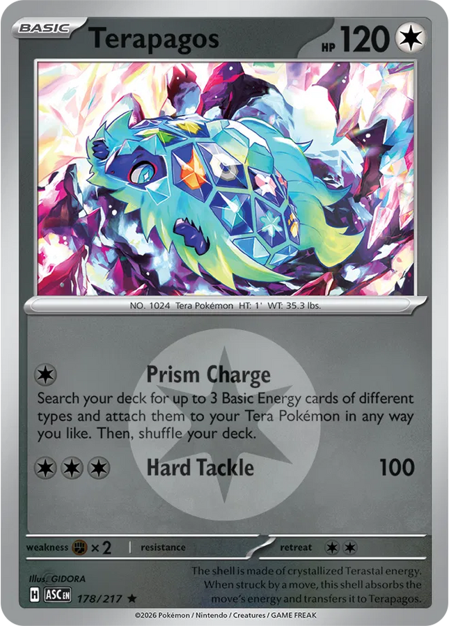 Terapagos (Energy Symbol Pattern) Ascended Heroes Rare 178/217