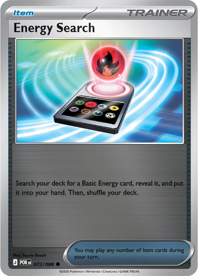 Energy Search Perfect Order Common 072/088 Reverse Holofoil