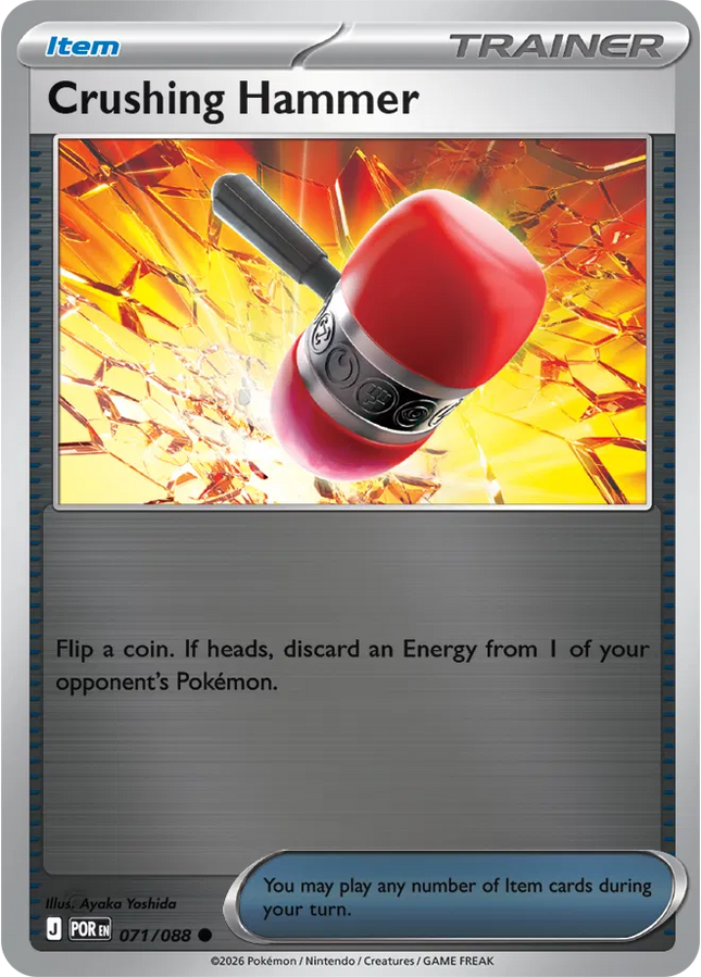 Crushing Hammer Perfect Order Common 071/088 Reverse Holofoil