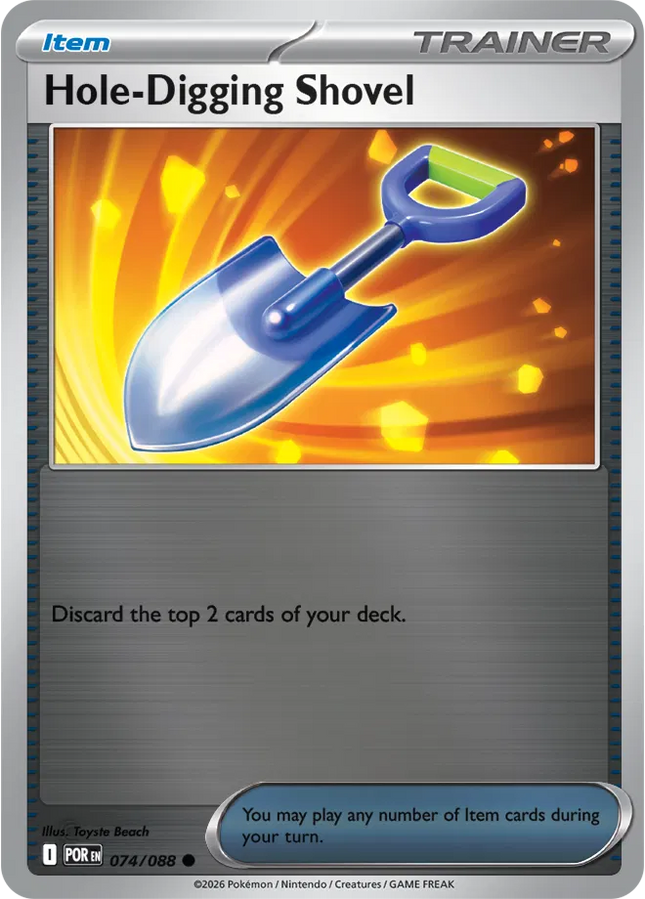 Hole-Digging Shovel Perfect Order Common 074/088 Reverse Holofoil