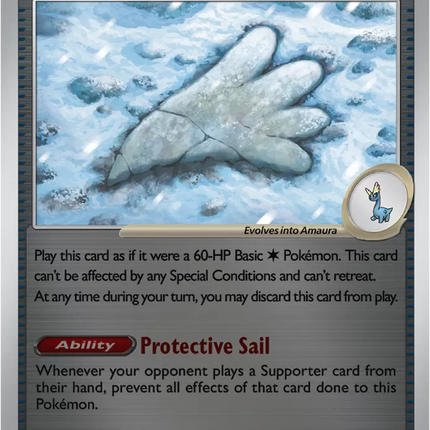 Antique Sail Fossil Perfect Order Common 069/088 Reverse Holofoil
