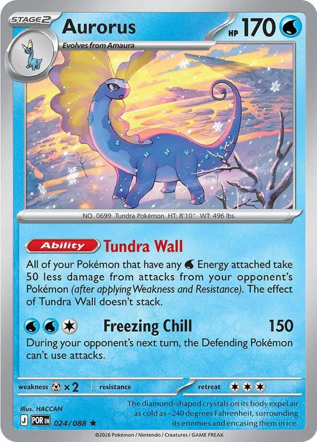Aurorus Perfect Order Rare 024/088 Holofoil