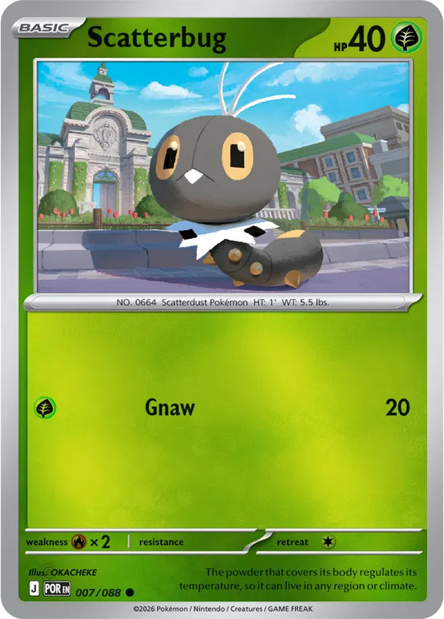 Scatterbug Perfect Order Common 007/088 Reverse Holofoil