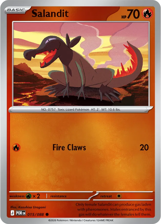 Salandit Perfect Order Common 015/088 Reverse Holofoil