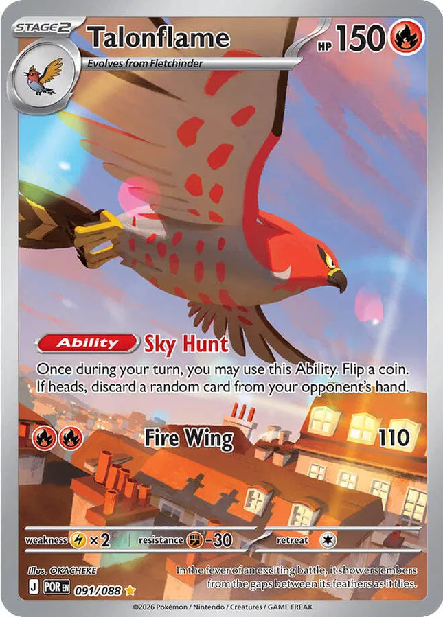Talonflame Perfect Order Shiny Rare 091/088