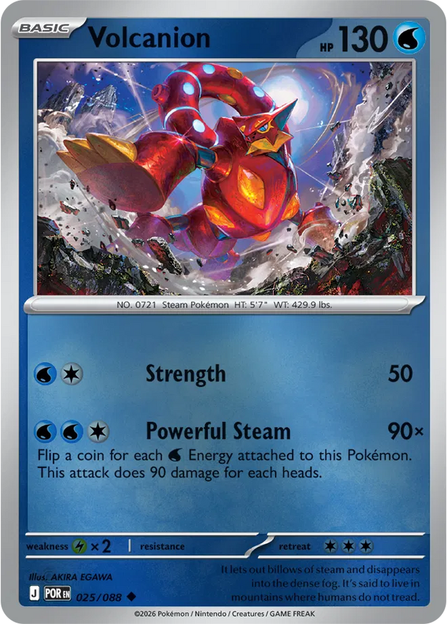 Volcanion Perfect Order Uncommon 025/088 Reverse Holofoil