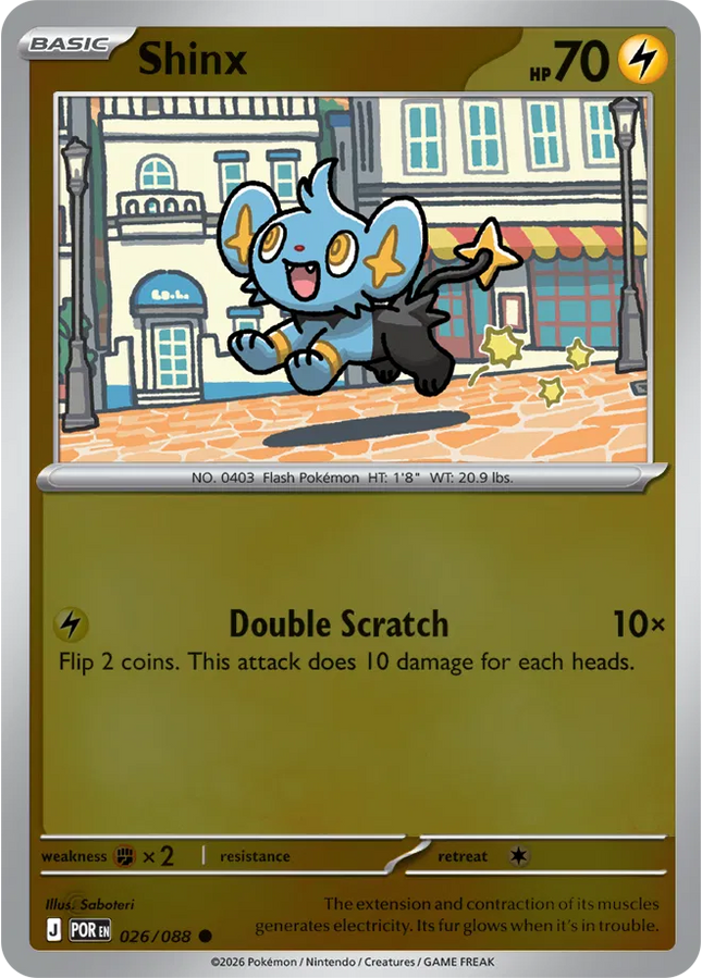 Shinx Perfect Order Common 026/088 Reverse Holofoil