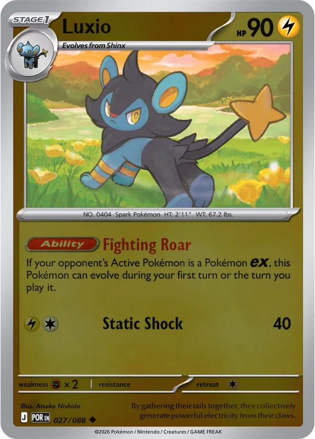 Luxio Perfect Order Uncommon 027/088 Reverse Holofoil