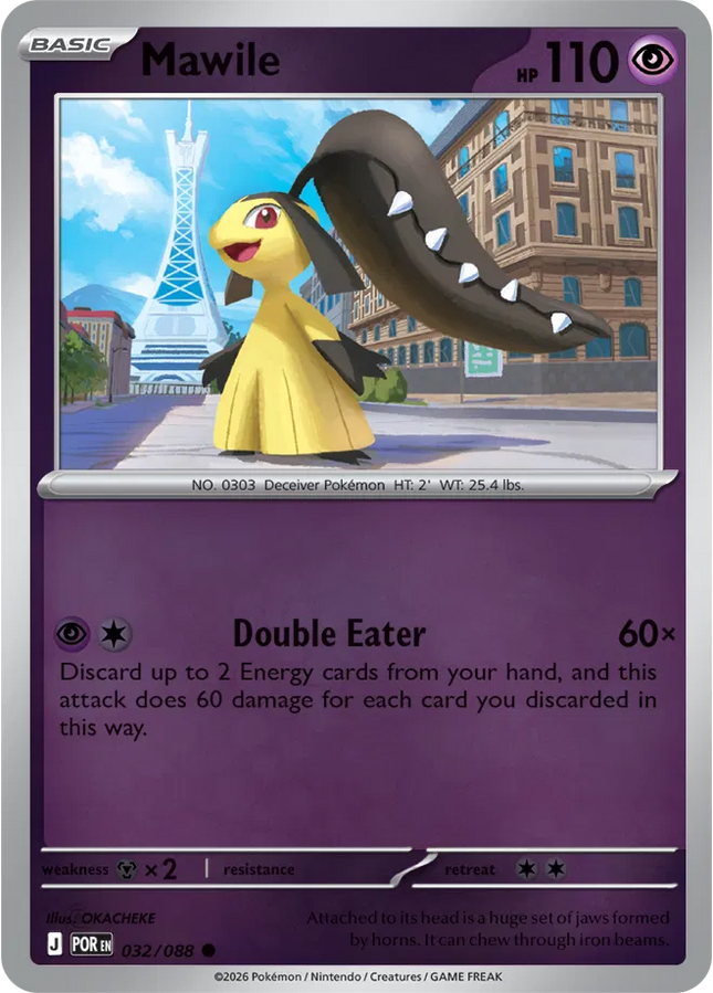 Mawile Perfect Order Common 032/088 Reverse Holofoil