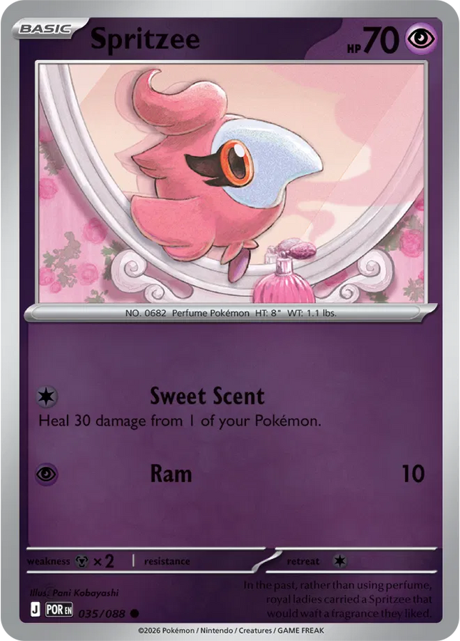 Spritzee Perfect Order Common 035/088 Reverse Holofoil
