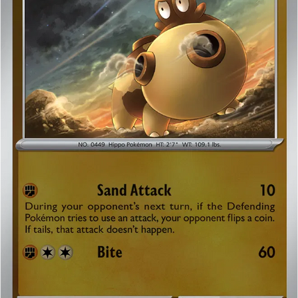 Hippopotas Perfect Order Common 039/088 Reverse Holofoil