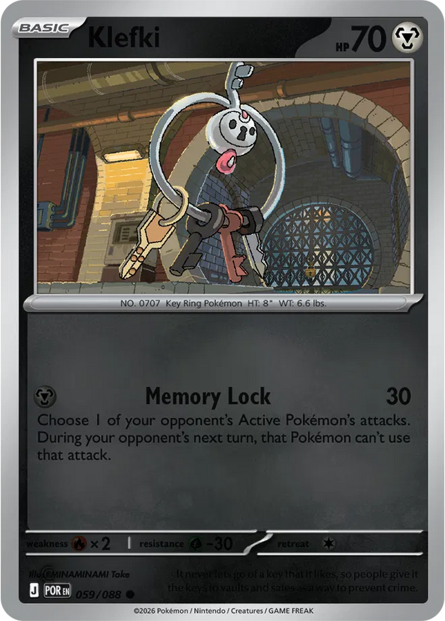 Klefki Perfect Order Common 059/088 Reverse Holofoil