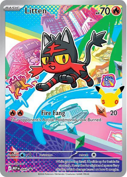 Litten Mega Evolution Promos Promo 044