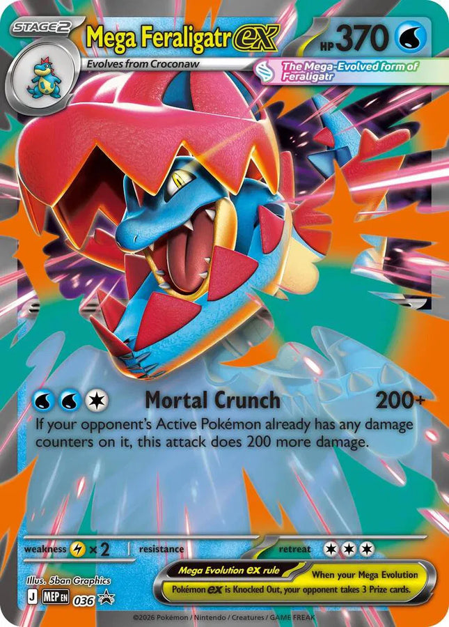 Mega Feraligatr ex Jumbo Cards Promo 036
