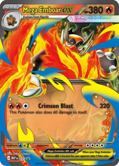 Mega Emboar ex Mega Evolution Promos Promo 035
