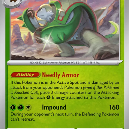 Chesnaught Chaos Rising Rare 007/086 Reverse Holofoil
