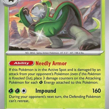 Chesnaught Chaos Rising Rare 007/086 Reverse Holofoil