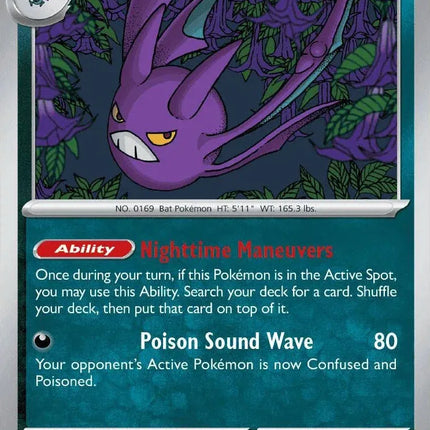 Crobat Chaos Rising Rare 051/086 Holofoil