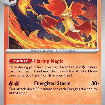 Delphox Chaos Rising Rare 013/086 Holofoil