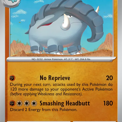 Donphan Chaos Rising Common 045/086 Reverse Holofoil