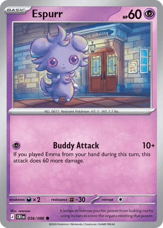 Espurr Chaos Rising Common 036/086