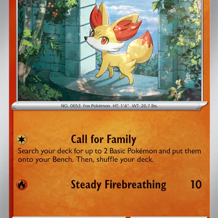 Fennekin Chaos Rising Common 011/086 Reverse Holofoil
