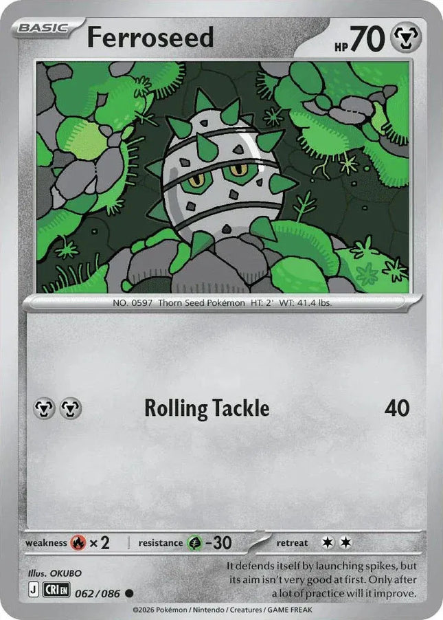 Ferroseed Chaos Rising Common 062/086