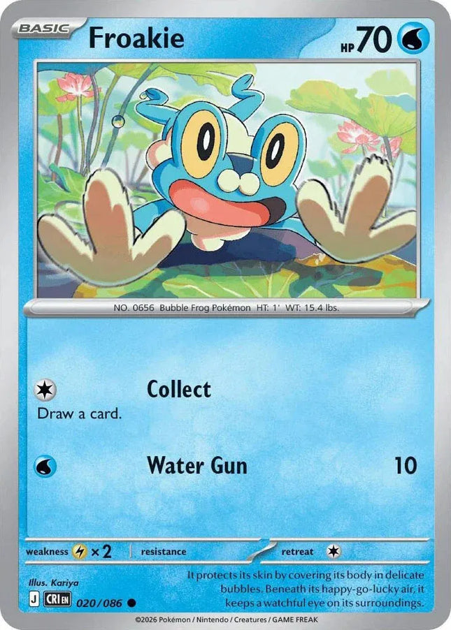 Froakie Chaos Rising Common 020/086