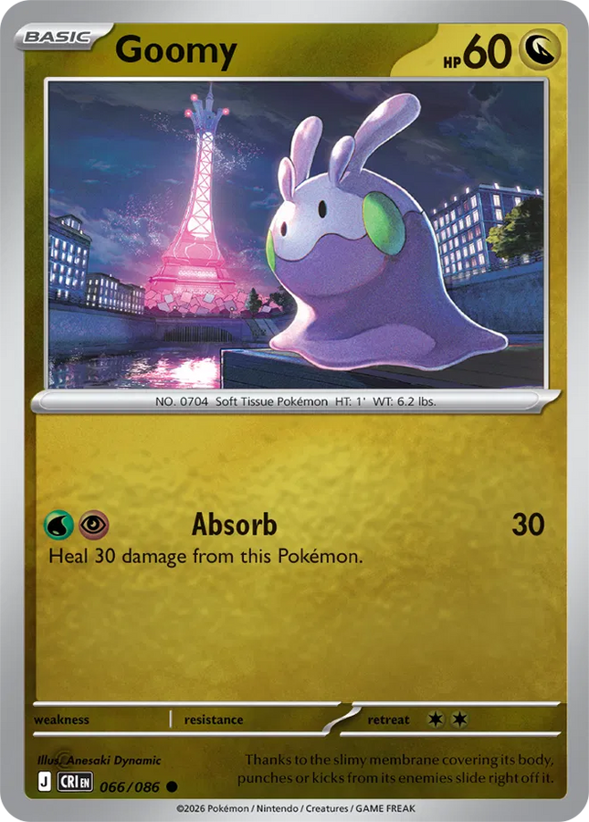Goomy Chaos Rising Common 066/086 Reverse Holofoil