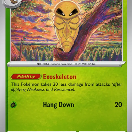 Kakuna Chaos Rising Common 002/086 Reverse Holofoil