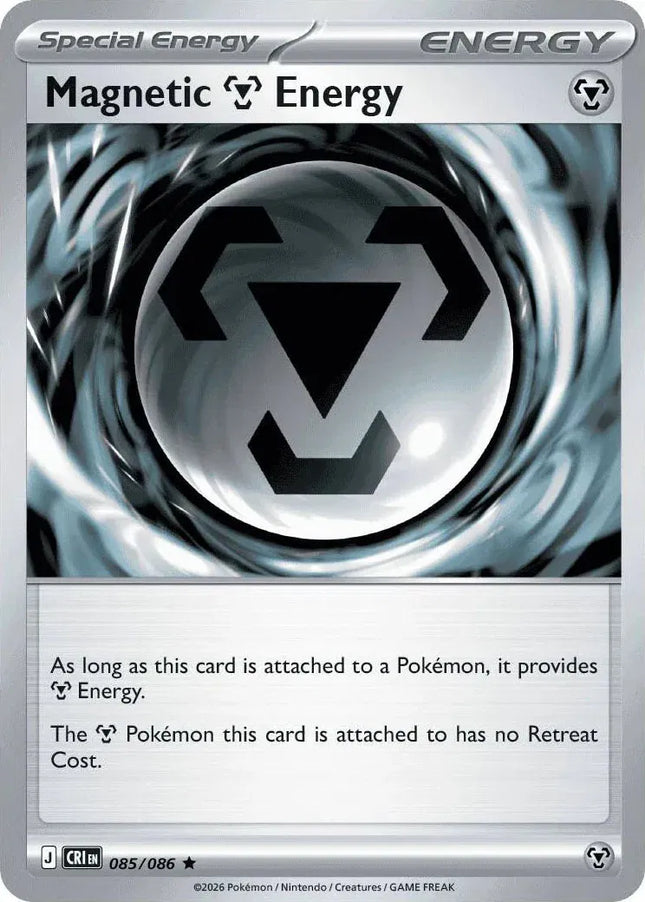Magnetic Metal Energy Chaos Rising Rare 085/086 Reverse Holofoil