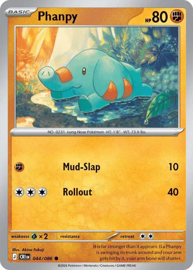 Phanpy Chaos Rising Common 044/086