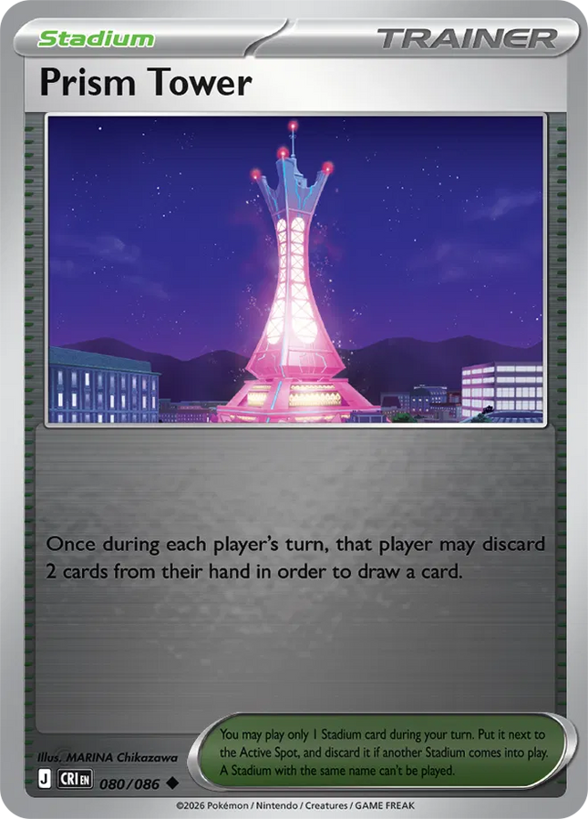 Prism Tower Chaos Rising Uncommon 080/086 Reverse Holofoil