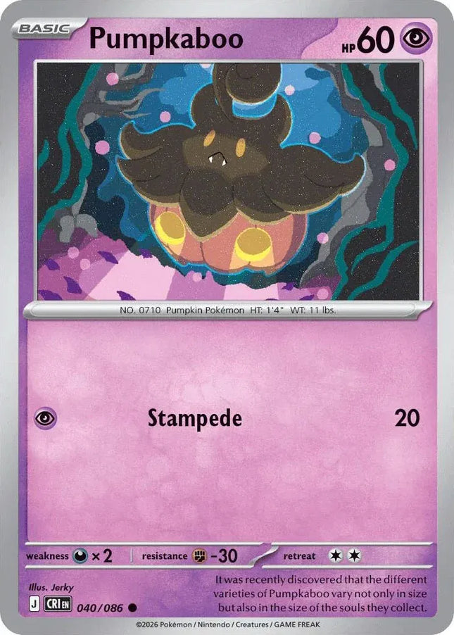 Pumpkaboo Chaos Rising Common 040/086 Reverse Holofoil
