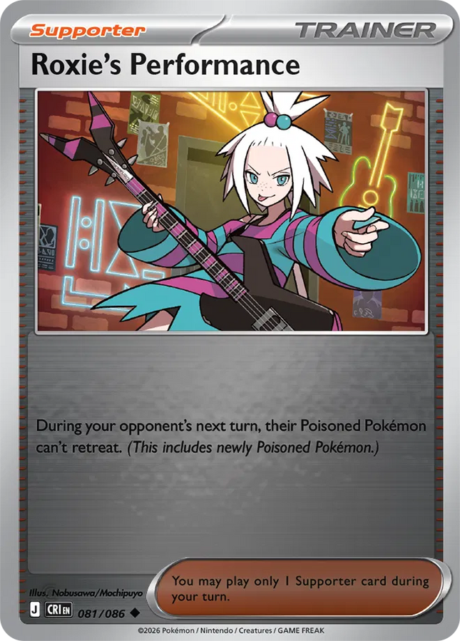 Roxie's Performance Chaos Rising Uncommon 081/086 Reverse Holofoil