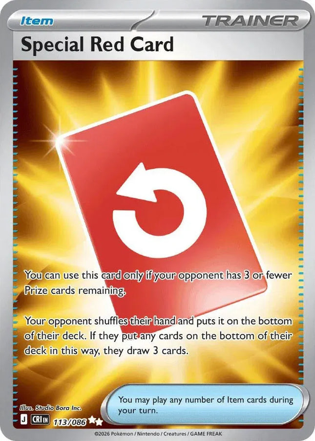 Special Red Card Chaos Rising Ultra Rare 113/086
