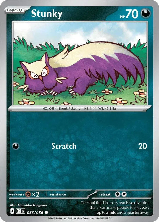 Stunky Chaos Rising Common 053/086 Reverse Holofoil