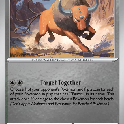 Tauros Chaos Rising Uncommon 069/086 Reverse Holofoil