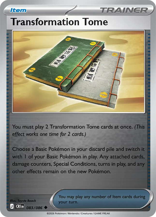 Transformation Tome Chaos Rising Uncommon 083/086 Reverse Holofoil