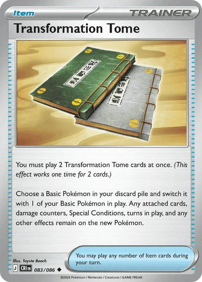 Transformation Tome Chaos Rising Uncommon 083/086 Reverse Holofoil