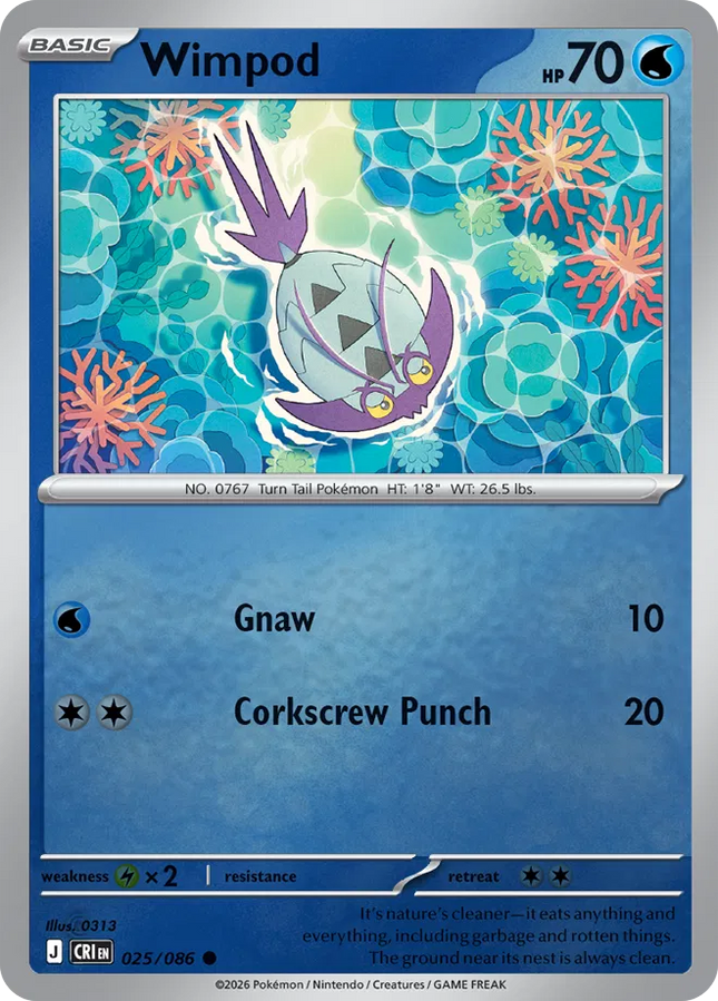 Wimpod Chaos Rising Common 025/086 Reverse Holofoil