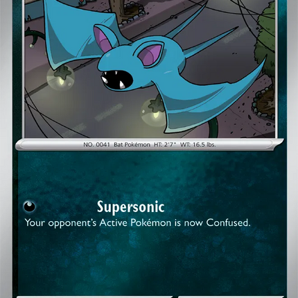 Zubat Chaos Rising Common 049/086 Reverse Holofoil