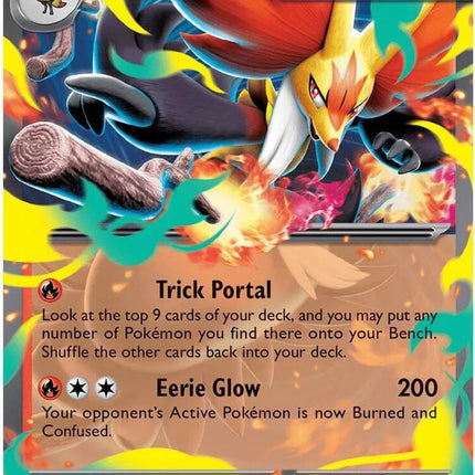 Mega Delphox ex Pitch Black Double Rare 008/084