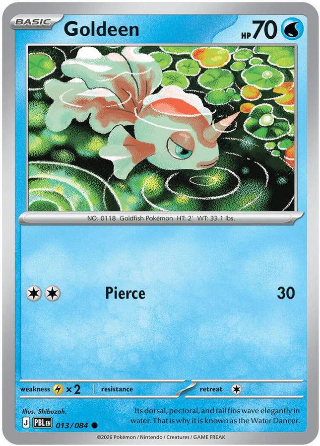 Goldeen Pitch Black Common 013/084 Reverse Holofoil