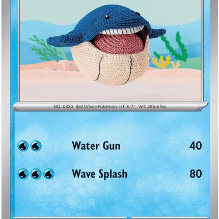 Wailmer Pitch Black Common 015/084 Reverse Holofoil
