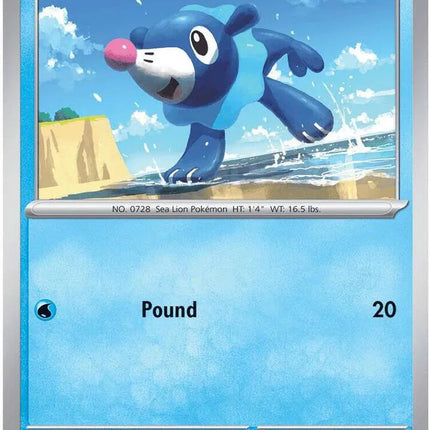 Popplio Pitch Black Common 018/084 Reverse Holofoil