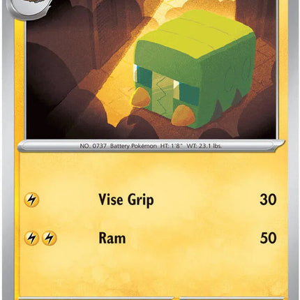 Charjabug Pitch Black Common 025/084 Reverse Holofoil