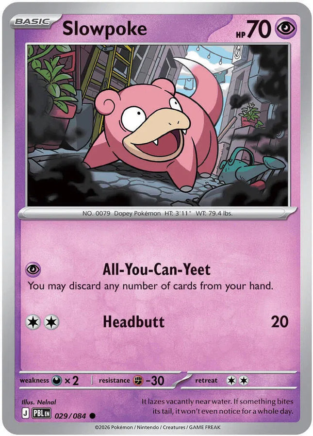 Slowpoke Pitch Black Common 029/084 Reverse Holofoil